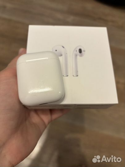 Наушники earpods с кейсом для зарядки