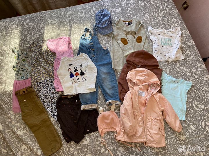 Пакет вещей для девочки 2-3 года