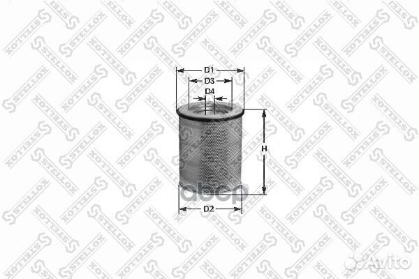 81-21011-SX фильтр воздушный Volvo F10/12 8121