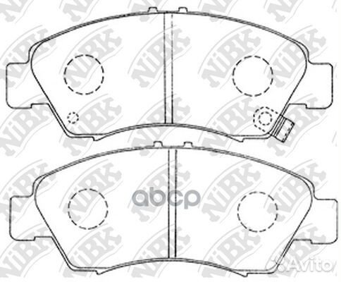 Колодки тормозные дисковые перед PN8265 NiBK