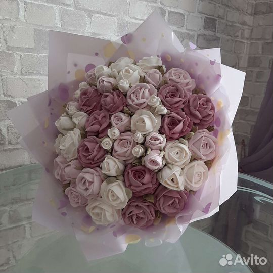 Съедобный букет из зефира