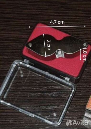 Лупа ювелира 10х&20х универсальная