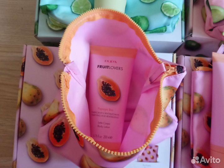 Pupa, 2 шт. новые наборы лосьон +косметичка