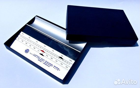 Югославский настольный календарь с термометром