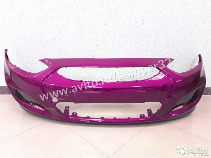 Бампер Хендай Солярис передний 2010-14