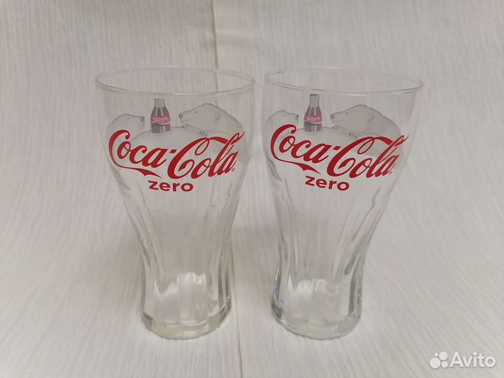 Стеклянные стаканы Coca Cola zero