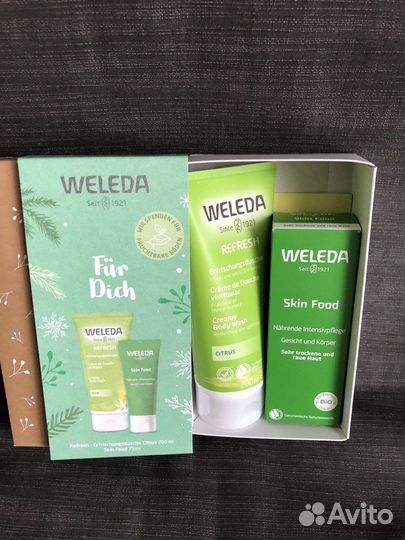 Набор косметики Weleda skin food