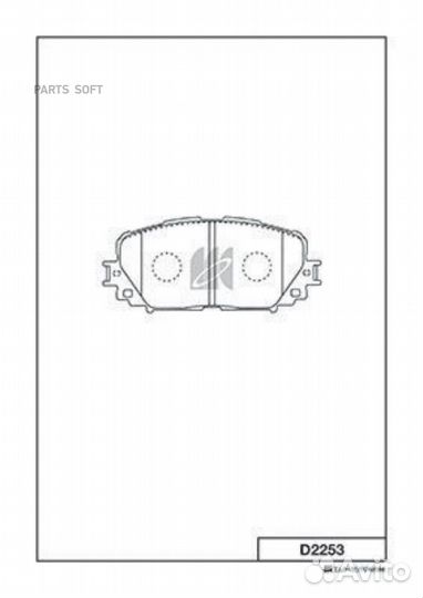 Kashiyama D2253 Колодки