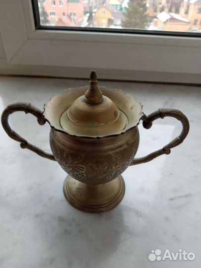 Набор посуды из латуни