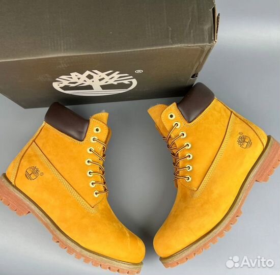 Ораньжевые Timberland с мехом