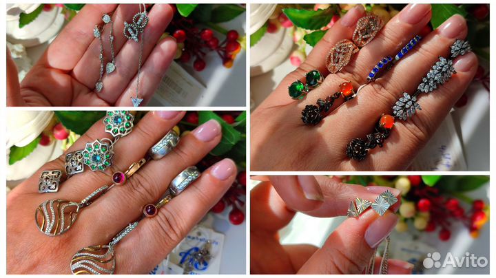 Эффектные серьги из серебра 925 бюджет
