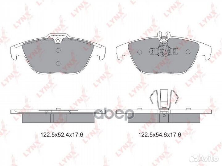 Колодки тормозные дисковые зад BD5319 lynxauto