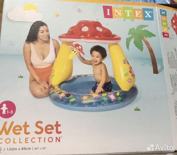 Детский надувной бассейн intex