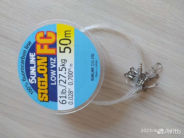 Поводки для троллинга и джига флюр