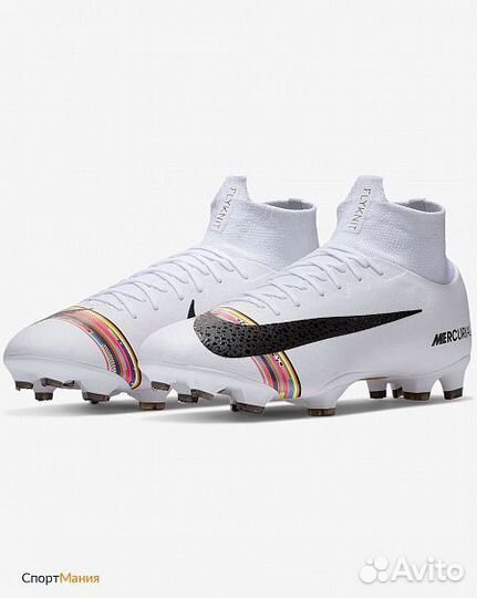 Бутсы Nike Mercurial Superfly VI Pro CR7 FG белый