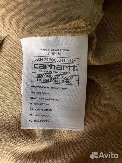 Лонгслив Carhartt WIP Nelson оригинал