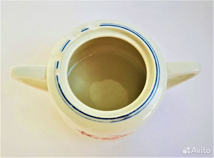 Сахарница ркка, без крышки,сколы (СССР, 1930-е гг)