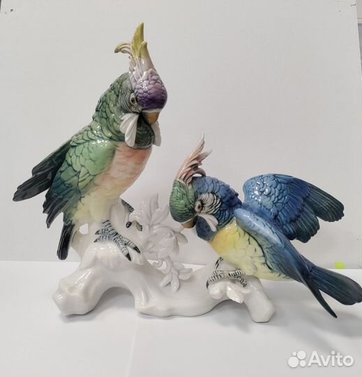 Попугаи. Фарфор. Карл Енц