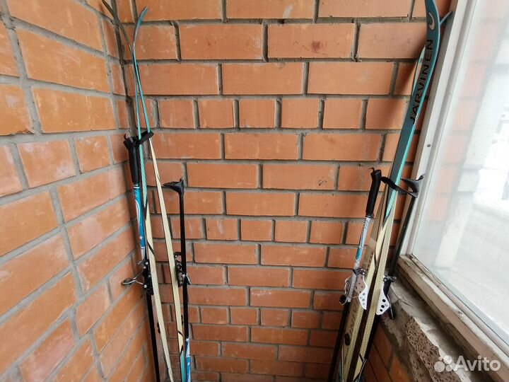 Лыжи беговые детские 150 с ботинками и палками