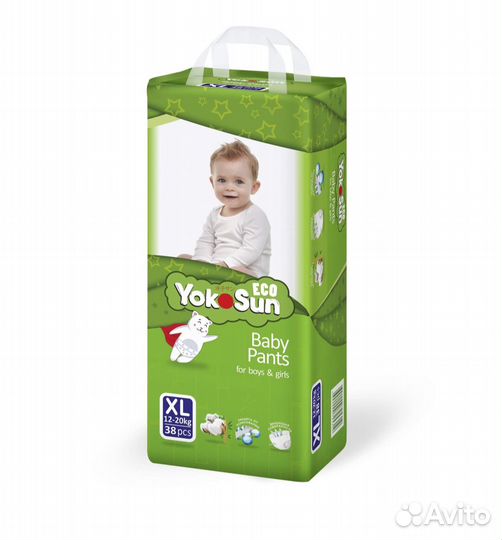 Трусики Йокосан эко 9-14 кг и 12-17 кг