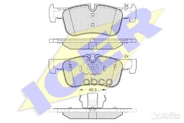 Колодки торм.пер. 182063 Icer