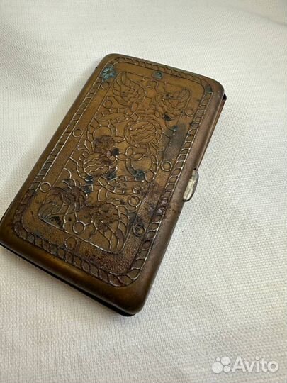 Латунный портсигар