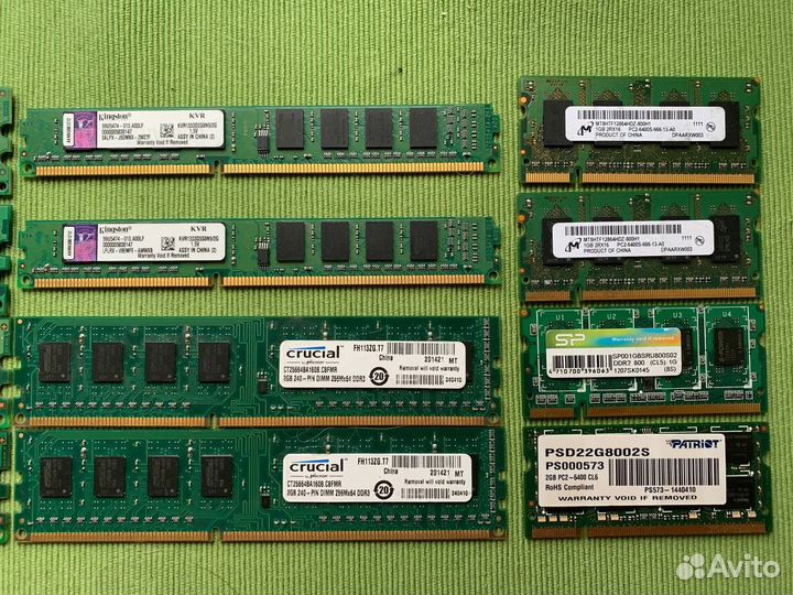 Оперативная память DDR, DDR2 и DDR3