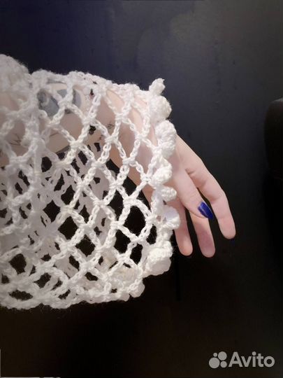 Вязаные рукава-сетка