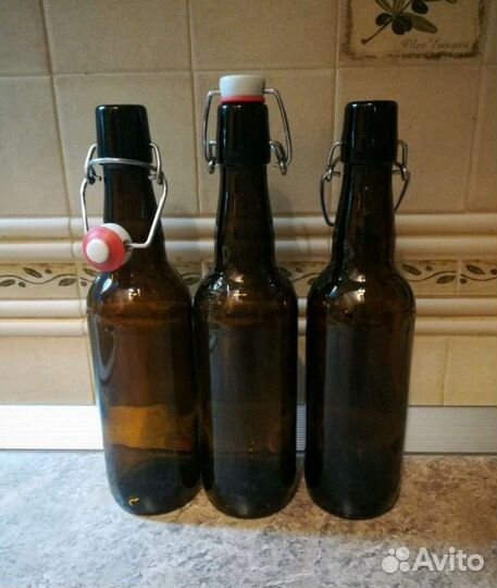 Бутылки с бугельной пробкой 0,75л, 1л