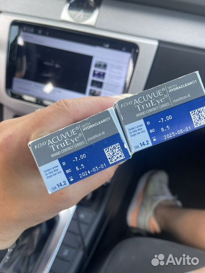 Линзы acuvue trueye