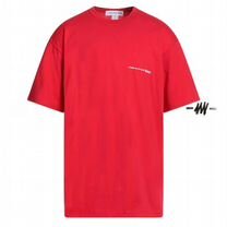 Футболка comme DES garçons shirt chest logo RED