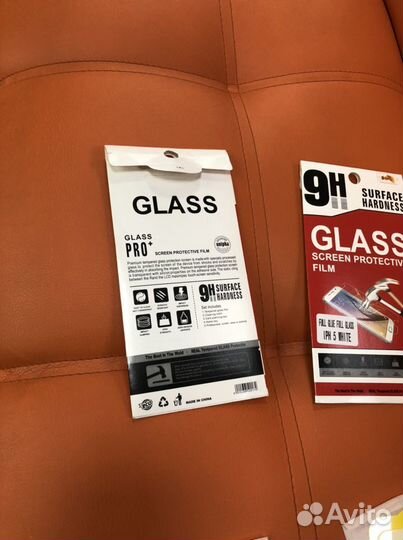 Защитное стекло 6D White iPhone 5/5C