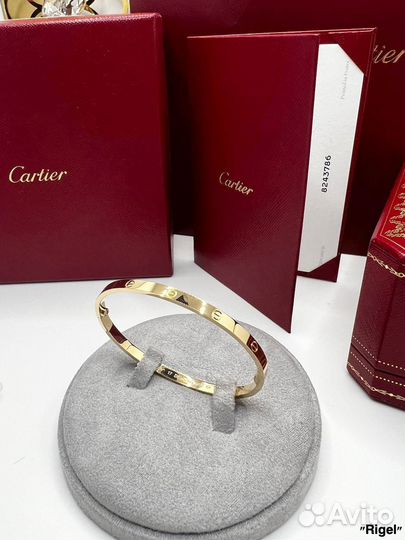 Браслет Cartier Love без вставок