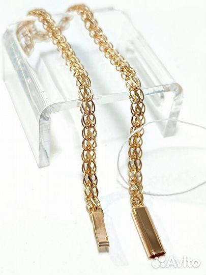 Золотой браслет Фирменный, полновесный, замок коробочка, длина 17 см, вес 3,57г*