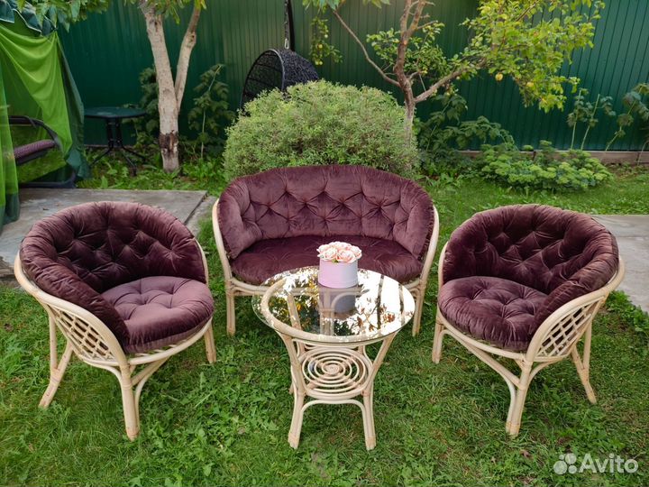 Набор мебели из ротанга на дачу веранду балкон