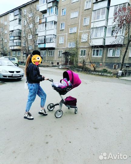 Коляска stokke 2 в 1 + зимний кит