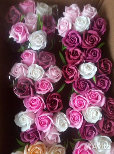 Букеты из мыльных роз