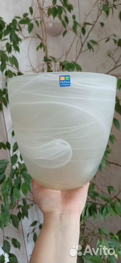 Горшок для цветов стеклянный(кашпо)