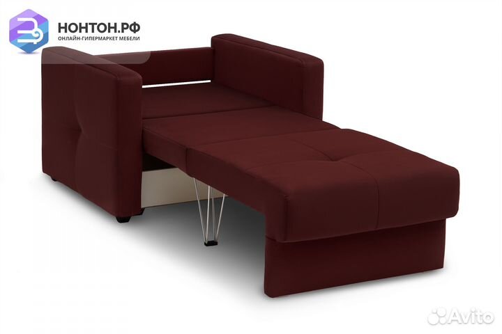 Кресло еврокнижка Вита бордовое