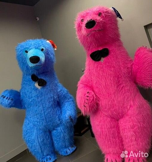 Костюм Голубой мишка Ростовая кукла