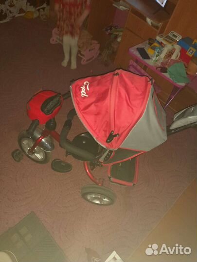 Детский трехколесный велосипед бу