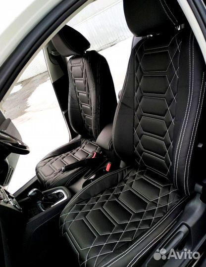 Авточехлы алькантара экокожа