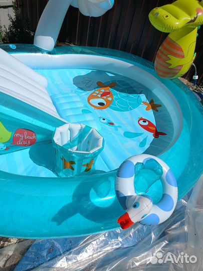 Детский бассейн с горкой