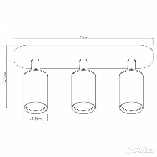 Спот Arte Aquarius A3226PL-3WH - мятая коробка