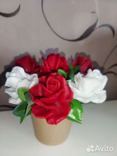 Букет из мыльных роз