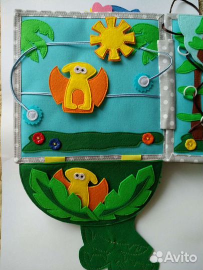 Развивающая книжка из фетра