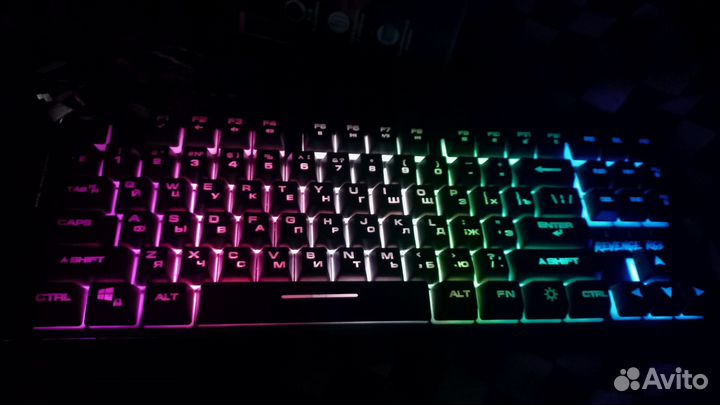 Игровая мембранная клавиатура с подсветкой