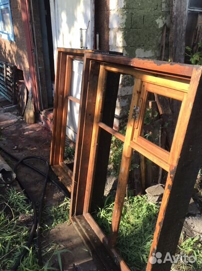 Деревянные оконные рамы бу