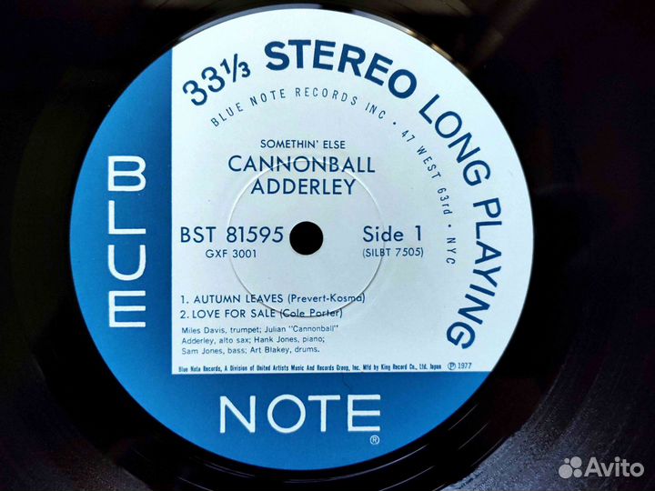 Cannonball Adderley – Somethin' Else Japan 1978 #4