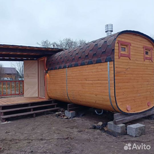 Баня Квадро бочка